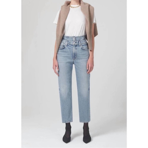 Citizens of Humanity Sidney double waist straight leg jeans - Picture 1 of 15
